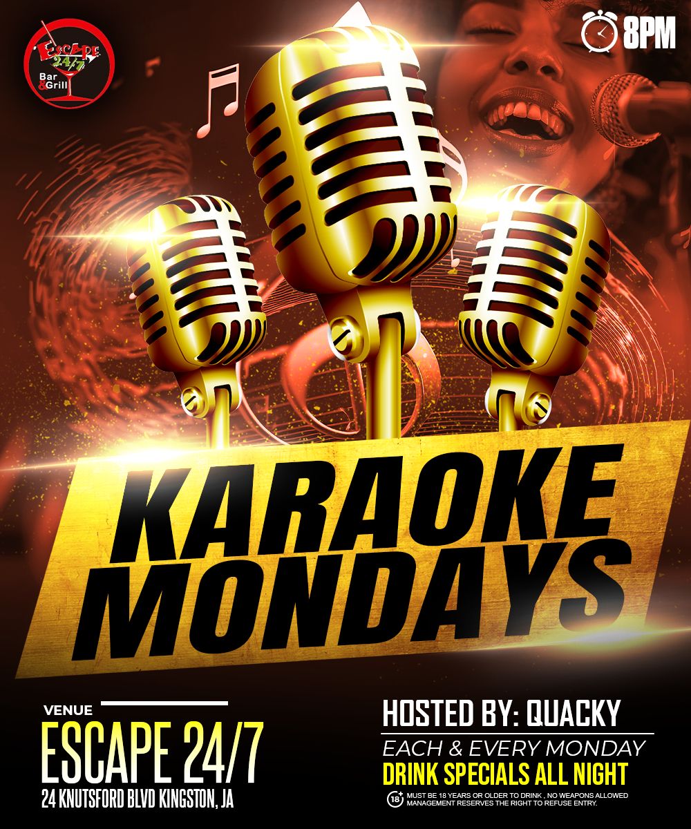 Karaoke event flyer